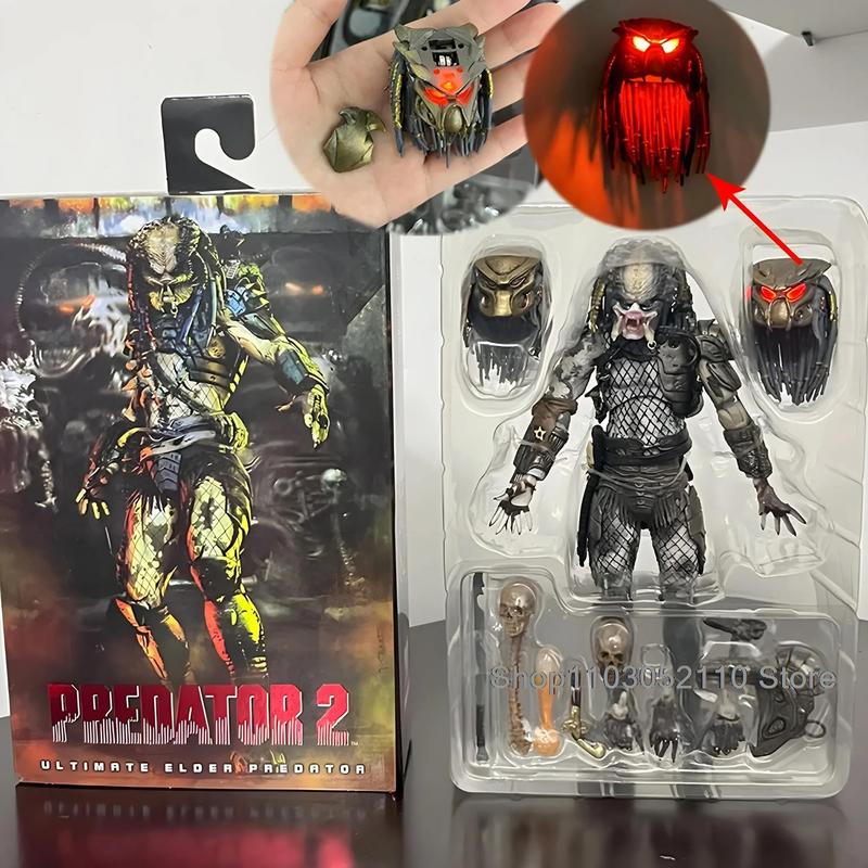 Figura De Ação LED Elder Predator Alien Hunter NECA Edição